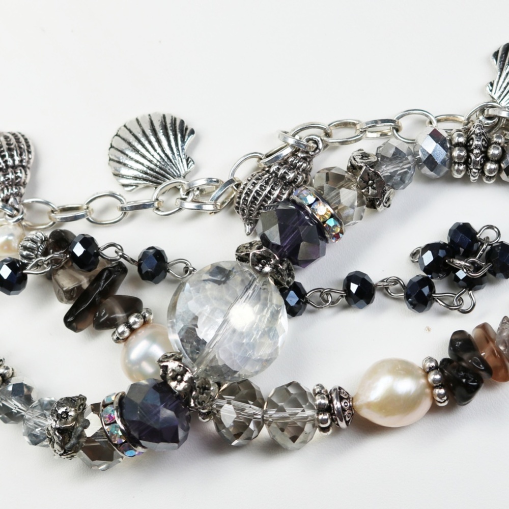 Sunken Treasure Handcrafted Pearl Silver Bracelet - Picture 3 of 8